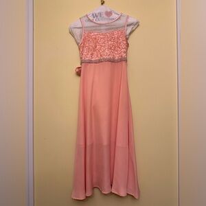 Elegant Pink Sleeveless Dress
